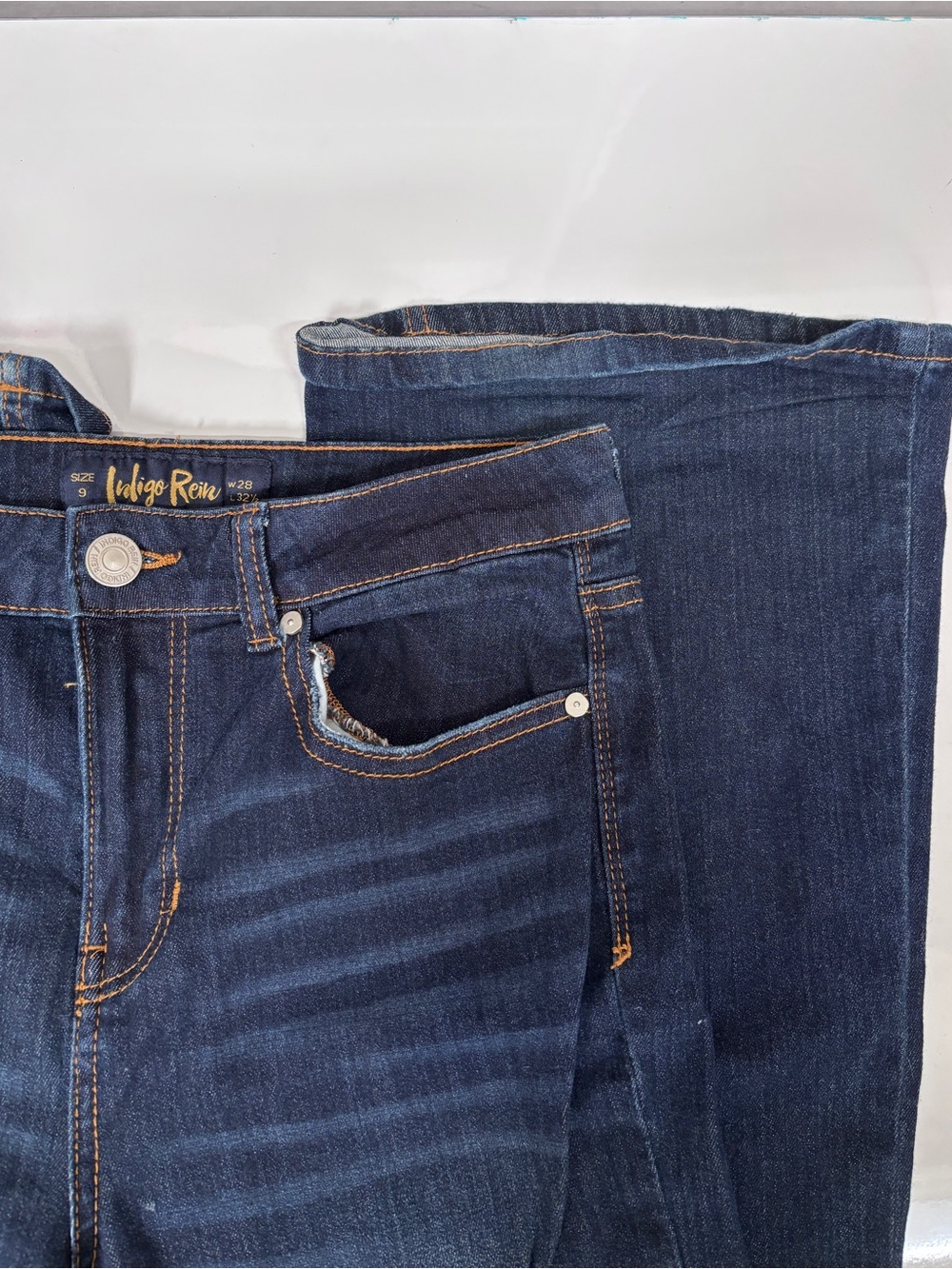 Indigo Rein Women’s Dark Indigo Flare Jeans